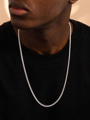 Cuban Link Chain-3MM - Silver