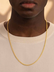 Rope Chain-2.5MM - Gold