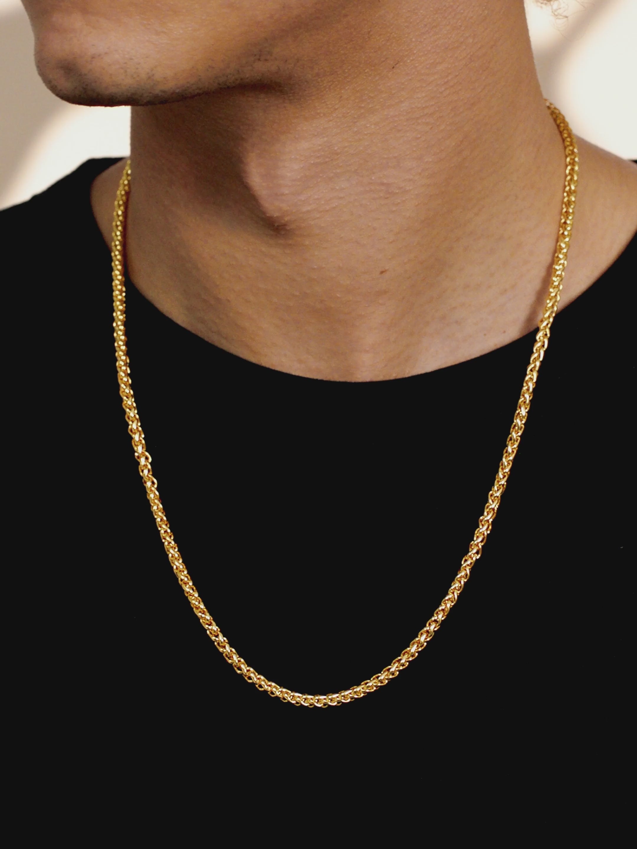 Wheat Chain -3.5MM - Gold