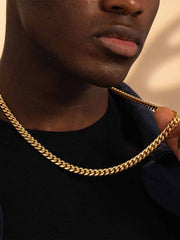 Cuban Link Chain-7MM - Gold