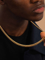 Cuban Link Chain-7MM - Gold