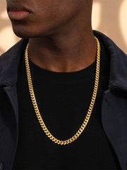 Cuban Link Chain-7MM - Gold