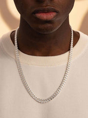 Cuban Link Chain-7MM - Silver