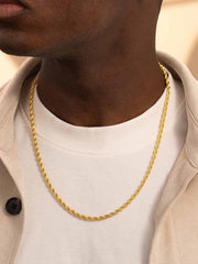 Rope Chain -4MM - Gold