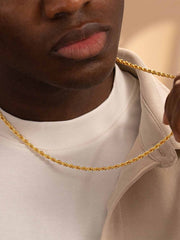 Rope Chain-4MM - Gold