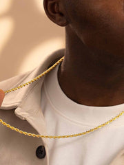 Rope Chain-4MM - Gold