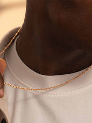 Rope Chain-2.5MM - Rose Gold