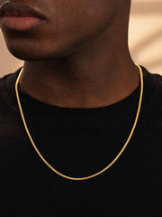 Round Box Chain -2.5MM - Gold