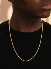 Round Box Chain -3MM - Gold