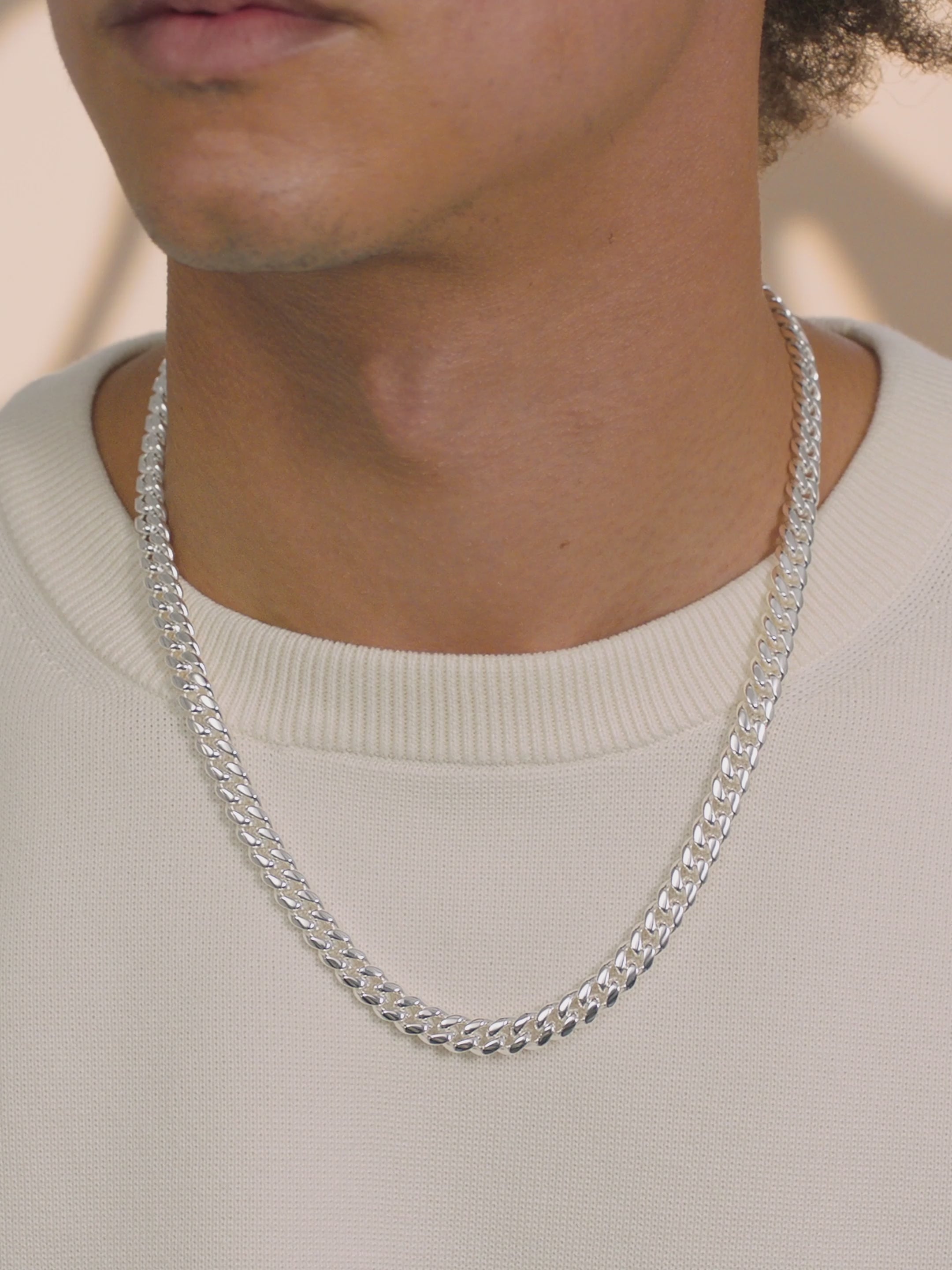 Cuban Link Chain -7MM - Silver