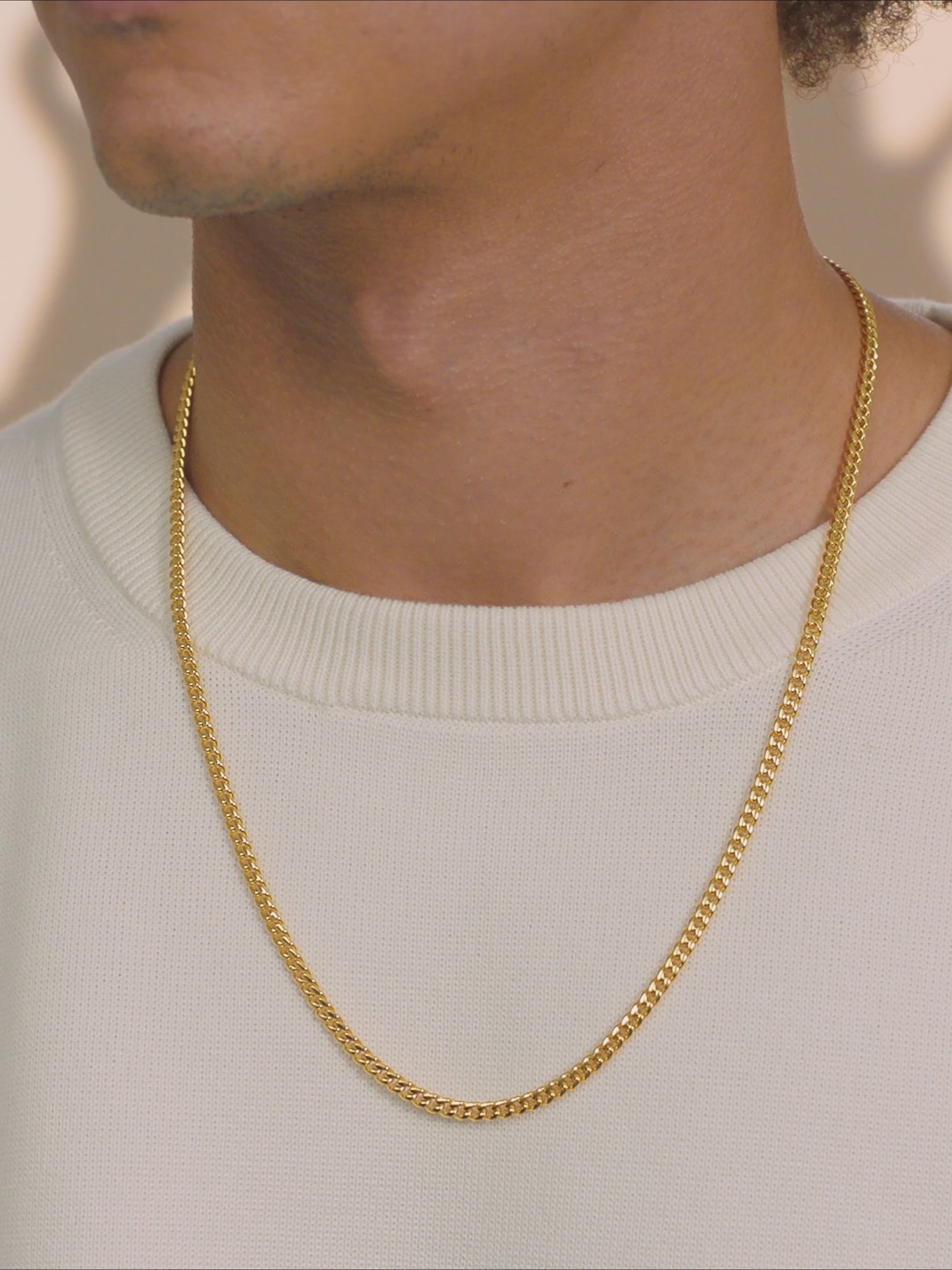 Cuban Link Chain -3MM - Gold